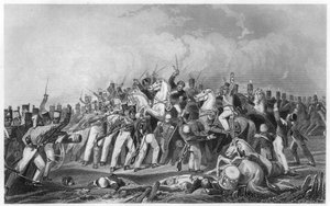 Sealkote-mytteriernes nederlag af general Nicholsons kolonne, 1857, c1860 af Unbekannt