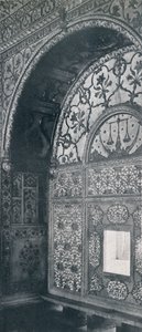 Delhi. The Scales of Justice Carved Marble Screen, gennem hvilken andragender blev modtaget., c1910. af Unbekannt