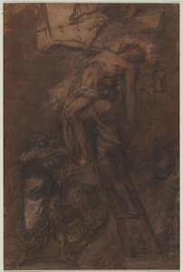 Nedstamning fra korset, 1600-tallet. af Unbekannt