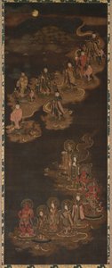Descent of the Nine Luminaries and the Seven Stars ved Kasuga, 1300-tallet. af Unbekannt