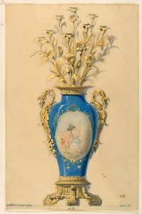 Design til en lysekrone af Unbekannt