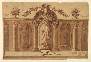 Design til en festivalloggia af Unbekannt