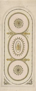 Design til et panel, 1748-92. af Unbekannt
