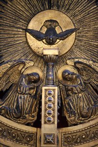 Detalje af Skt. Stephens bulgarske kirke iconostasis Istanbul Turquie af Unbekannt