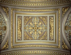 Detalje af en kuppel, Galerie des Batailles Gallery of the Battles, Chateau de Versailles, Frankrig af Unbekannt