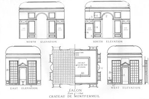 Detaljer om salonerne, Chateau de Montfermeil, Paris, 1924 af Unbekannt