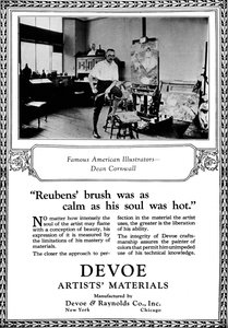 Devoe Artists Materialer: Berømte amerikanske illustratorer - Dean Cornwell, c1923, 1923 af Unbekannt