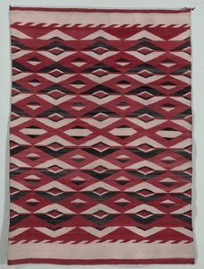 Diamond Network Style tæppe, ca. 1890-1900. af Unbekannt