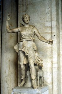 Diana Artemis, jagtens gudinde af Unbekannt