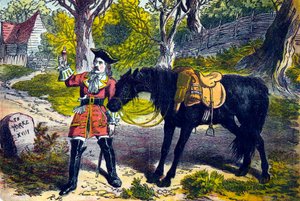 Dick Turpin 1706-1739, engelsk røver og landevejsmand, 1800-tallet af Unbekannt