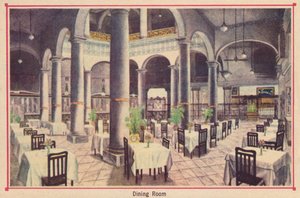 Spisestue - Hotel Florida - Havana - Cuba, c1910 af Unbekannt