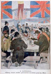 Middag for de fattige til fejring af kroningen af kong Edward VII, London, 1902 af Unbekannt