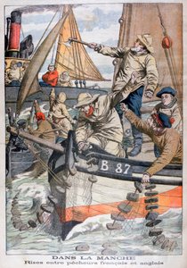 Tvist mellem franske og engelske fiskere i kanalen, 1904 af Unbekannt
