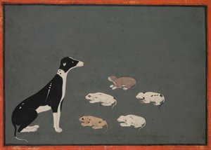 Hund med unger, ca. 1780. af Unbekannt