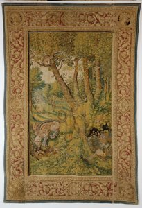 Drage spiser æg Tapestry, midten af det 17. århundrede. af Unbekannt