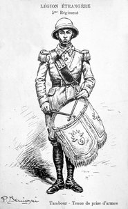 Trommeslager, 5. regiment af den franske fremmedlegion, 20. århundrede af Unbekannt
