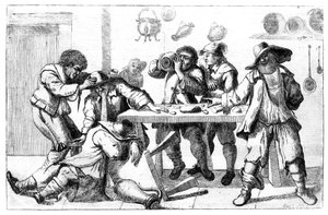 Berusede figurer, c1600-tallet af Unbekannt
