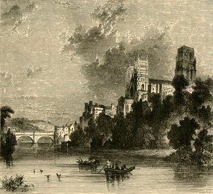 Durham Cathedral fra det sydvestlige, 1898. af Unbekannt