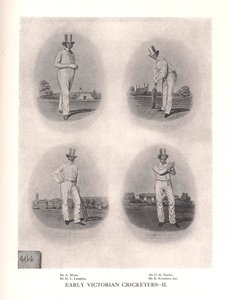 Tidlige victorianske cricketspillere, 19. århundrede 1912 af Unbekannt