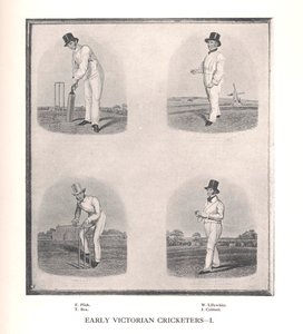 Tidlige victorianske cricketspillere, 19. århundrede 1912. af Unbekannt