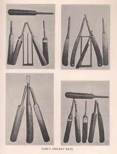 Tidlige cricketbat, 1912 af Unbekannt