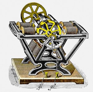 Tidlig elektrisk motor, designet og bygget af fysikeren og ingeniøren Moritz von Jacobi Jacobi 180 af Unbekannt
