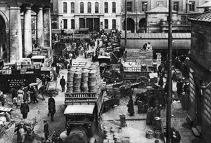 Tidlig morgen i Covent Garden, London, 1926-1927 af Unbekannt