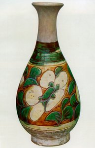 Fajancevase, kinesisk, Tang-dynastiet, 618-907 1925 af Unbekannt