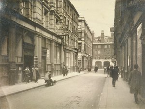 Østenden af Jewin Street, London, c1920 af Unbekannt