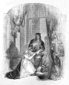 Edvard III. og grevinden af Salisbury, 1845 af Unbekannt