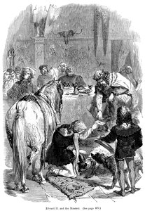 Edward II og minstrel af Unbekannt
