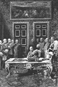 Edward VII udfører sin første statshandling...24. januar 1901. af Unbekannt