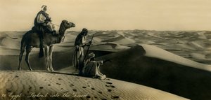 Egypten - Udkig ind i ørkenen, c1918-c1939. af Unbekannt