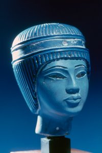 Egyptisk buste, måske Tutankhamen, 18. dynasti af Unbekannt