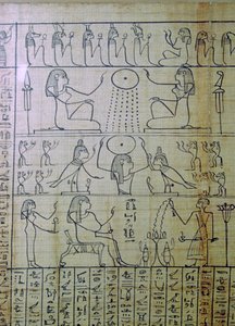 Egyptisk skildring af en begravelse og indtog i underverdenen, Papyrus of Ani af Unbekannt