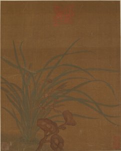 Otte designs af blomster, muligvis Ming-dynastiet, 1368-1644. af Unbekannt