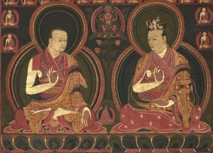 Ottende Karmapa, Mikyo Dorje (1507-1554) og hans lærer den første Sangye Nyenpa af Unbekannt