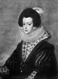 Elisabeth af Bourbon, hustru til kong Filip IV af Spanien, c1630 1901 af Unbekannt