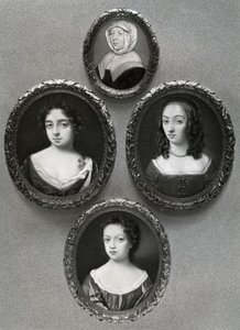 Elizabeth Cromwell, mor til Oliver Cromwell og hans døtre, Mary, Elizabeth og Bridget, 1899. af Unbekannt