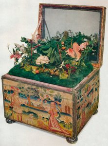 Broderet kiste, 17. århundrede, 1929 af Unbekannt