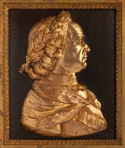 Kejser Peter I den Store Bas-relief, 1800-tallet. af Unbekannt