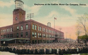 Ansatte hos Cadillac Motor Car Company, Detroit, omkring 1930