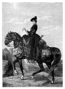 Kejserinde Eugenie de Montijo 1826-1920 af Unbekannt