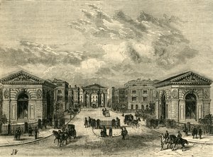 Indgang til Euston Square Station, c1876. af Unbekannt