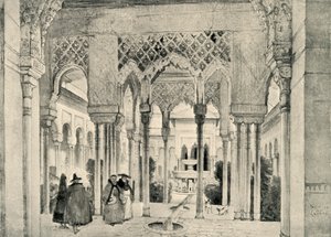 Indgang til Løvernes Hof, c1830, 1907. af Unbekannt
