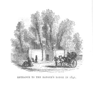 Indgang til Rangers Lodge i 1841, c1870 af Unbekannt