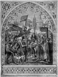 Ludvig XI af Frankrigs indtog i Troyes, 1462 1882-1884 af Unbekannt