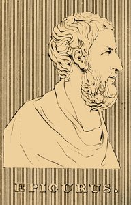 Epikur, 341-270 f.Kr., 1830 af Unbekannt