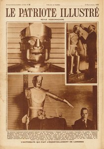 Eric, den første britiske robot på udstillingen af Society of Model Engineers i London, 1928. af Unbekannt