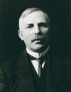 Ernest Rutherford 1871-1937, nobelprisvindende atomfysiker, c1908 af Unbekannt